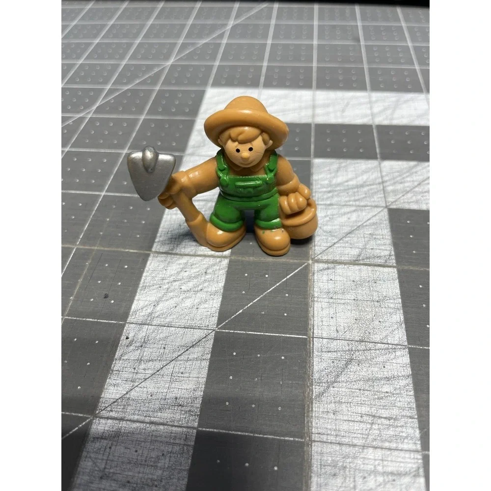 Vintage Lincoln‎ Logs Farmer in Green Overalls Frontier Farm Replacement